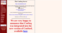 Desktop Screenshot of conseq.tau.ac.il