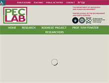 Tablet Screenshot of peclab.tau.ac.il