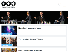 Tablet Screenshot of english.tau.ac.il