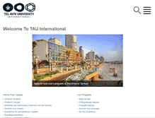 Tablet Screenshot of international.tau.ac.il